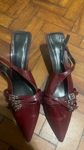 Salto vintage vinho 38