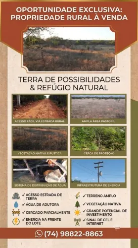 Lote de 3 ha no tatauí 2 em Sobradinho Ba