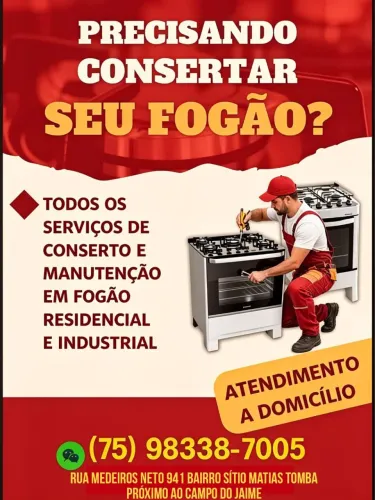 Manutenção em fogão e vendas