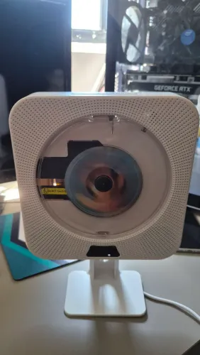 Toca CD e caixa de som Bluetooth 