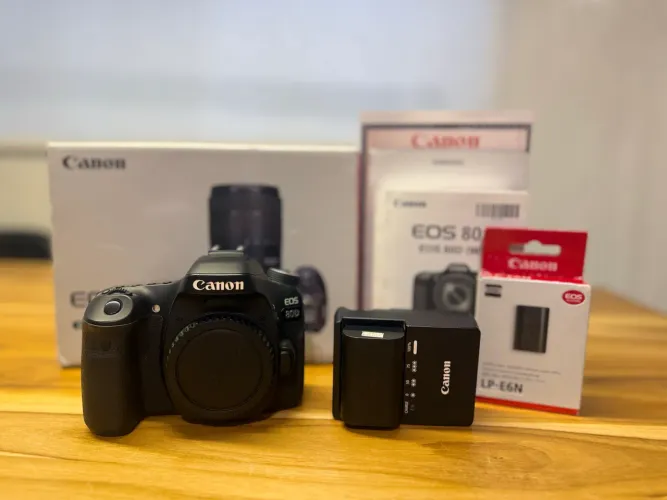 Canon 80D impecável + bateria extra