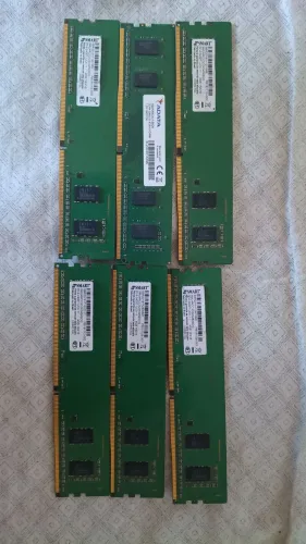 Memórias RAM DDR4 4GB - 6 UNIDADES