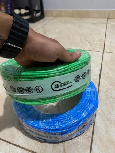 Fio 2,5 mm 50 Metros Azul Branco Preto - Elétrico