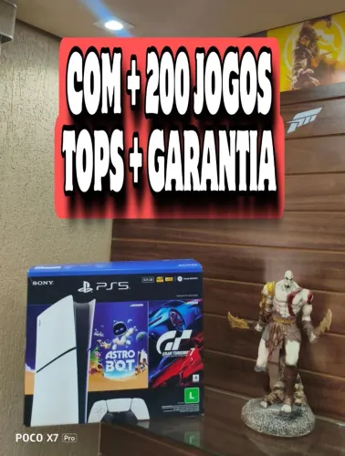 PS5 SLIM + GARANTIA + JOGOS TOPS