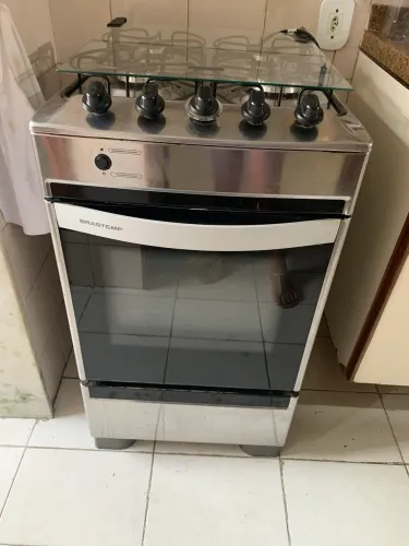 Fogão Brastemp 4 bocas inox 