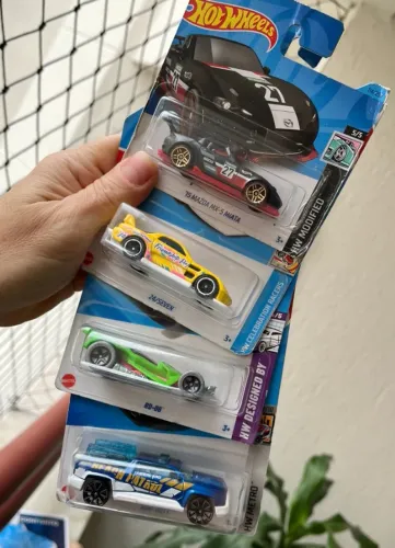 4 Hot Wheels carro Mazda 24Seven Miata Rd-06 carro Samu