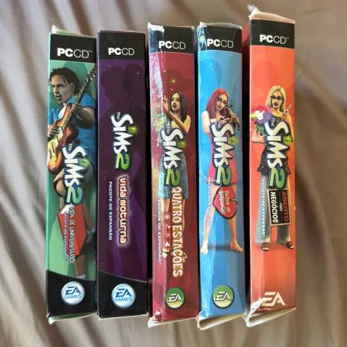 5 Expansões The Sims 2 nas Caixas Originais