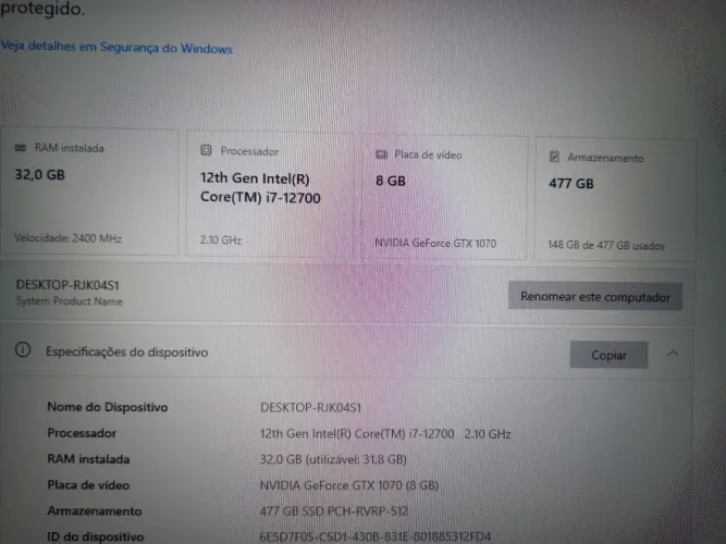 Cpu Gamer i7 - 12° Geração TOP