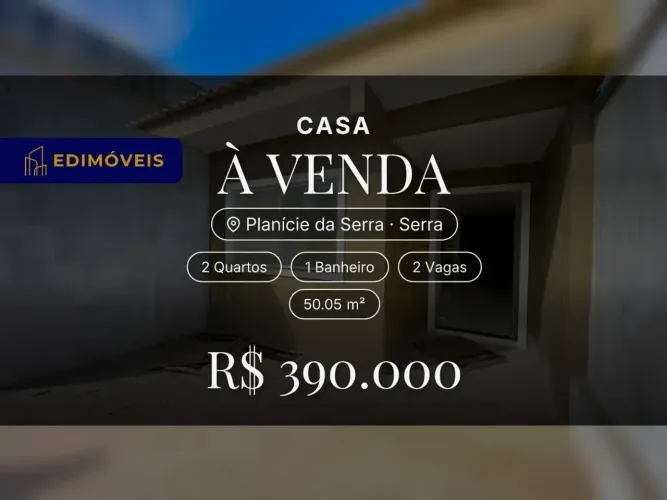 Oportunidade em Planície da Serra! Linda casa de 2 quartos para sua família.