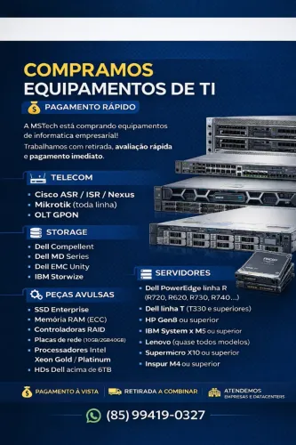 Servidores, Racks, Nobreak, OLT....