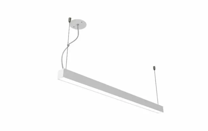 Luminária Perfil Linear LED Integrado Pendente Luz Direta/Indireta