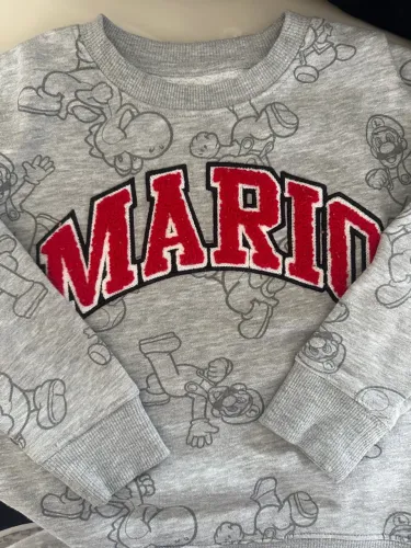 Moletom infantil Mario Bros 4 anos.