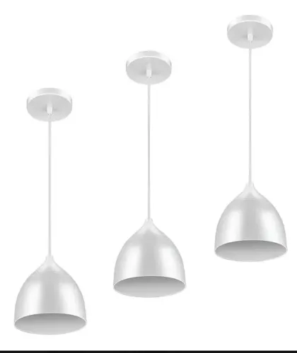 Luminária Pendente Led, Cor Branco, 9w 6.500k - Elgin