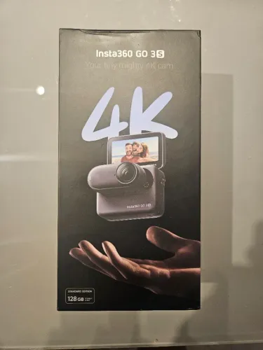 Insta360 GO 3S 4K - 128 GB - Preta - Com caixa e acessórios