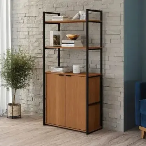 Estante Alta para Livros com 2 Portas DIVIDIMOS EM ATÉ 10X SEM JUROS