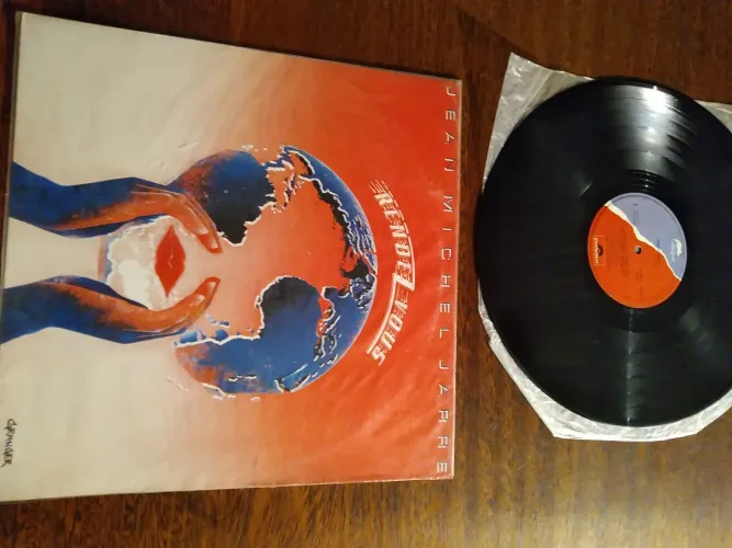 LP vinil Jean Michel Jarre rendevous de 1986/música eletrônica