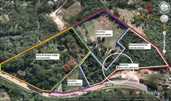 Terreno à venda, 86000 m² por R$ 10.000.000,00 - Colônia Antônio Prado - Almirante Tamanda
