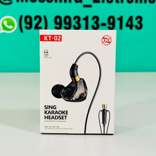 Fone profissional com microfone lapela 