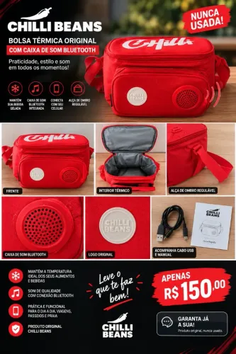 Bolsa térmica Chilli Beans bluetooth