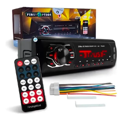 Som automotivo com função bluetooth