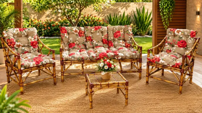Lindo Sofa de Bambú