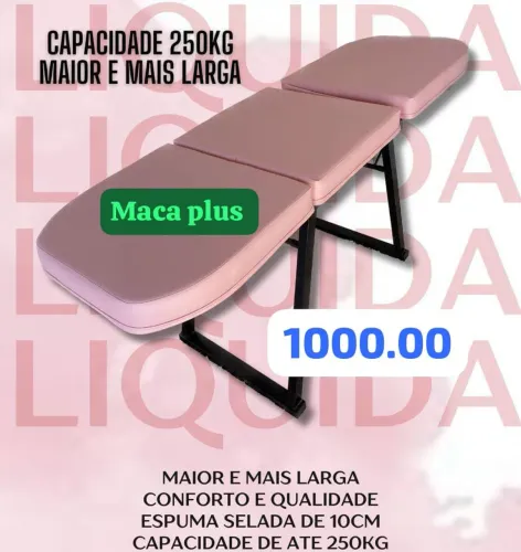 Maca reforçada é 1100.00 maca padrão é 440.00 leia o anúncio 