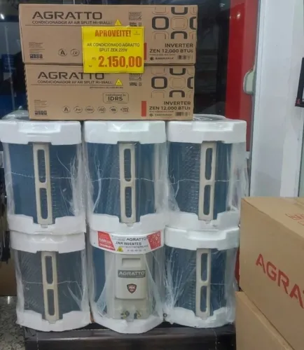 Ar-Condicionado Agratto Inverter 12.000 BTUs Quente e Frio