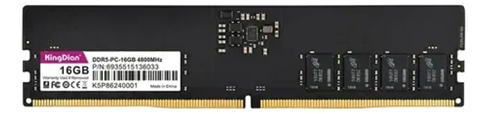 Memória RAM 16GB DDR5 4800mhz p/ Desktop - KingDian