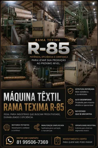 VENDA DE RAMA TÊXTIL TEXIMA R-85