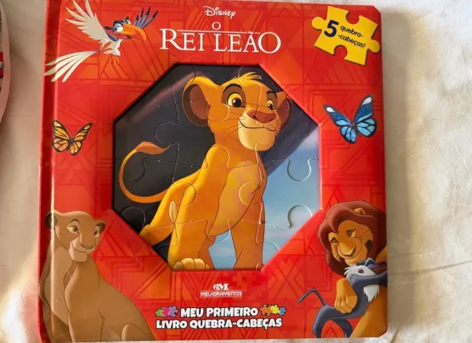 Livro Quebra Cabeça O Rei Leão