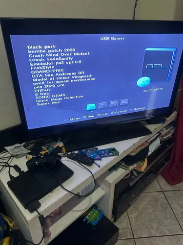 PlayStation 2 com 20 jogos