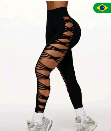 Legging com recortes