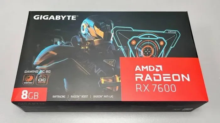 Placa de Vídeo Radeon RX 7600 8Gb Gigabyte Nova .