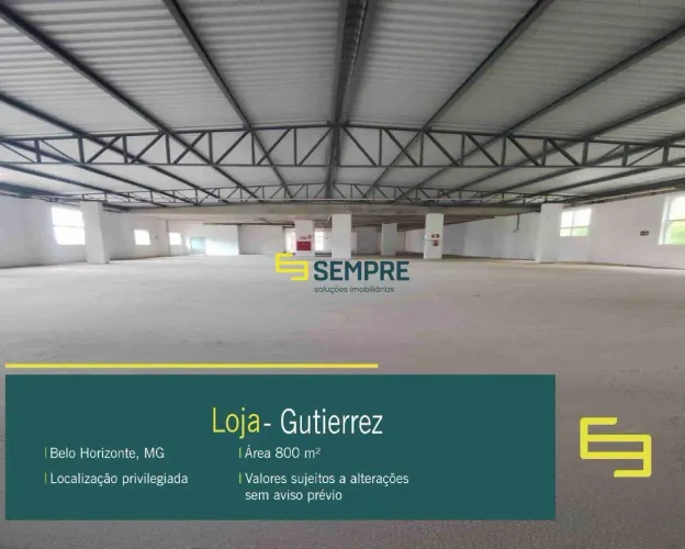 Loja comercial para locação no Gutierrez BH