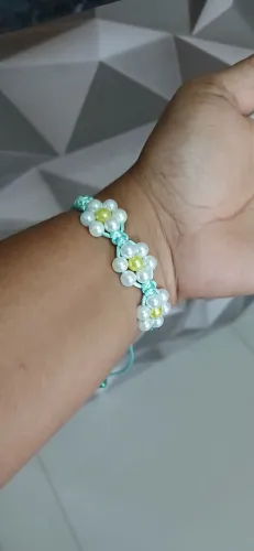 Pulseira macrame e joias artesanal 