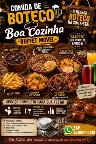 Comida Boteco - Buffet-Movel