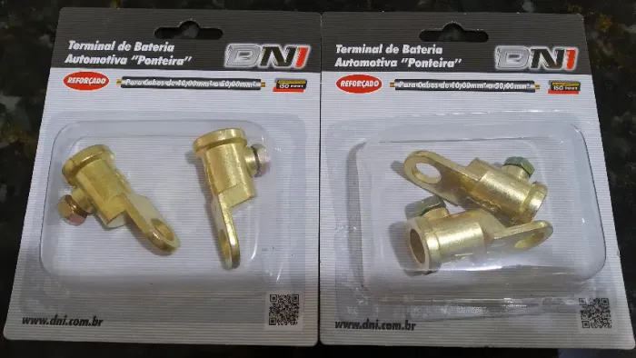 Ponteira / Terminal / Conector Automotivo Bateria DNI 7572 Som / Energia Reforçado Lacrado