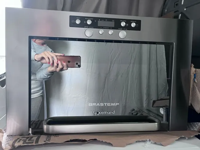 Microondas Brastemp Gourmand de embutir 