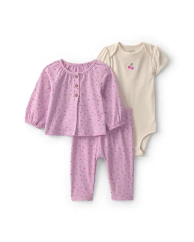 CARTER'S - Trio cerejinha 9M (NOVO)