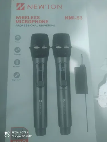Microfones sem fio,via bluetooth