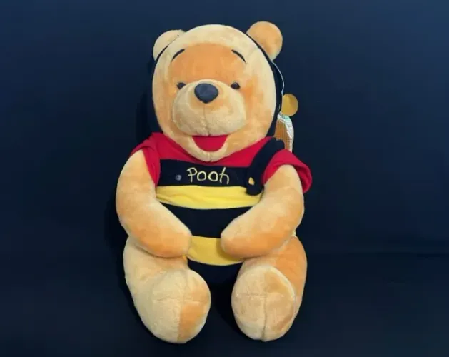 ursinho pooh 45 cm roupa de abelha colecionável - maritel