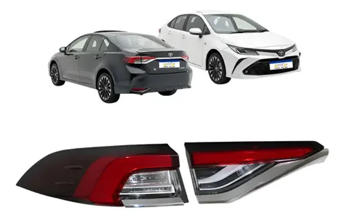 Par Lanterna Traseira Corolla 2020 2021 22 23 24 A 2026 L.e Esquerdo/motorista Vermelho
