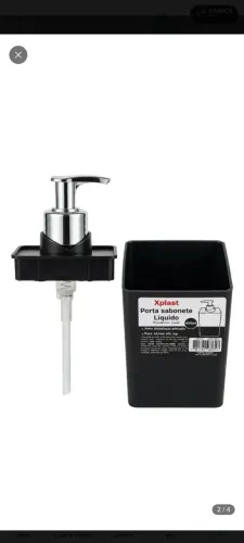 Kit dois Dispenser porta sabonete líquido álcool em gel 