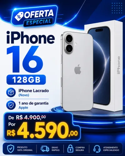 iPhone 16 - NOVO LACRADO