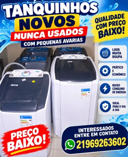 Tanquinho novos com pequenos detalhes