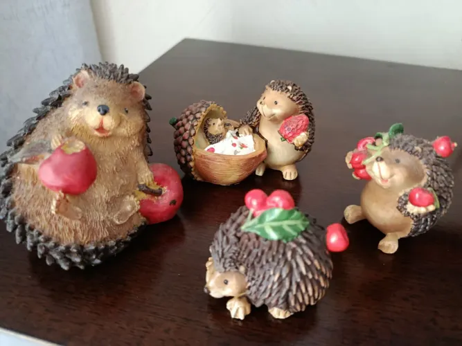 Figuras Decorativas - Família Porco Espinho 