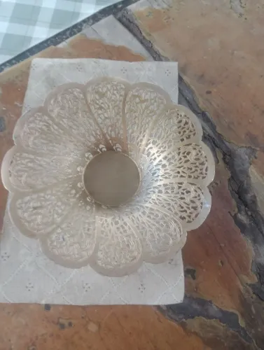 Centro de mesa de metal