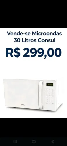 Micro-ondas 30 Litros Consul RS 299,00