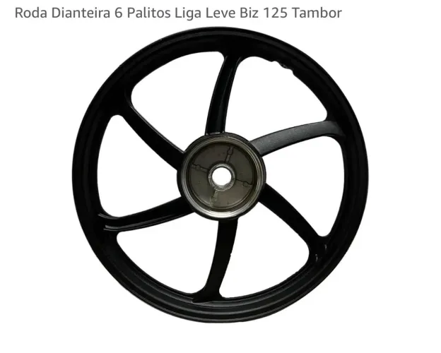 Rodas 6 palitos Honda Biz (rodão preto)
