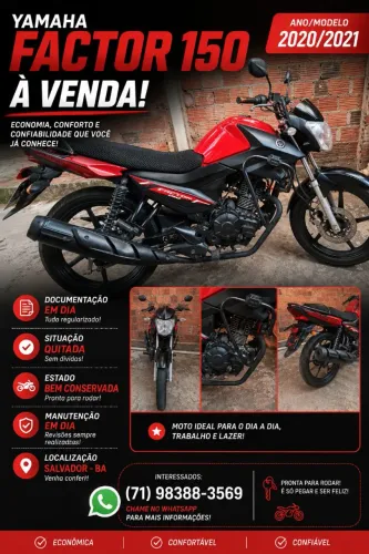 Moto Yamaha 150 20/21